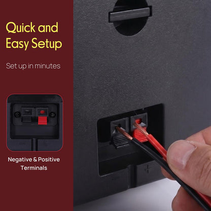 4 Mini Cube Bookshelf Speakers