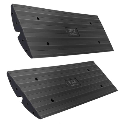 Rampas de Goma para Aceras de Calzada, Capacidad 11000lb, Trabajo Pesado, 4ft, Juego de 2 Piezas