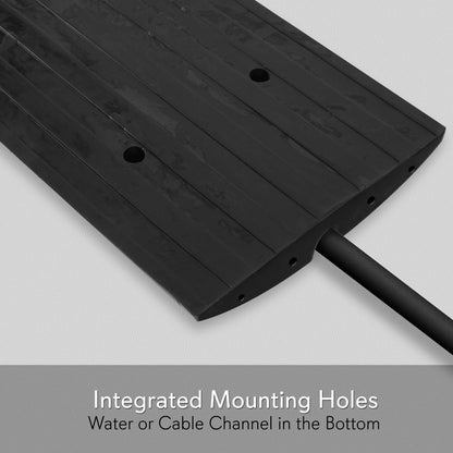 Driveway Curb Ramp - 11000 lb Capacity Heavy Duty Rubber 4 ft Length
