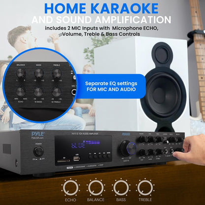 5-Channel Bluetooth Audio Amplifier Wireless Streaming VFD Display