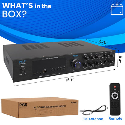 5-Channel Bluetooth Audio Amplifier Wireless Streaming VFD Display