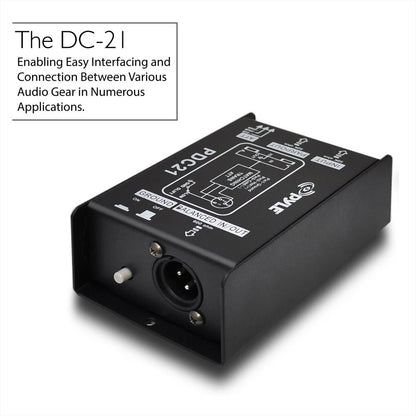 Direct Injection Audio Box - Hum Eliminator Steel Chassis 1/4 Connector