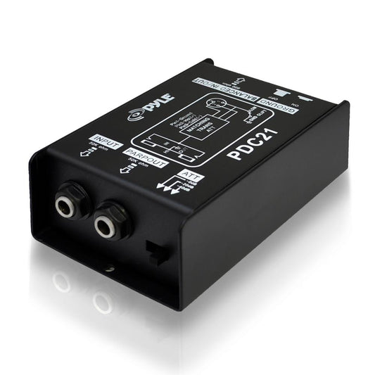 Direct Injection Audio Box - Hum Eliminator Steel Chassis 1/4 Connector