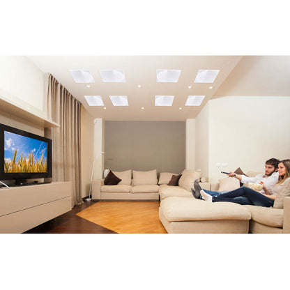 8 Altavoces de Techo/Pared Par 250W Estéreo de 2 Vías Montaje Empotrado