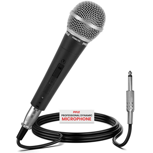 Dynamic Vocal Microphone - High Signal Output - Zinc Alloy - Includes 15ft Cable