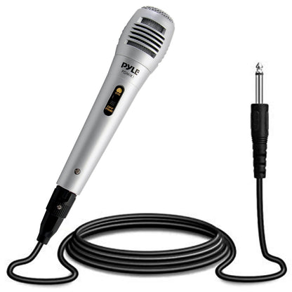 Dynamic Microphone High Output Steel Mesh Grill with 6.5 ft XLR Cable