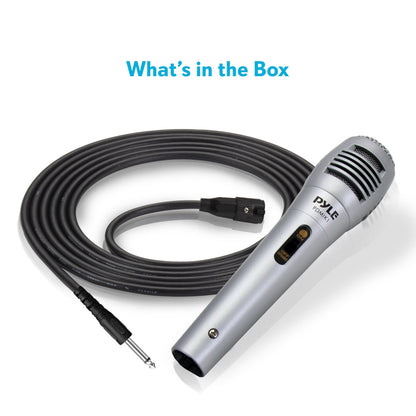 Dynamic Microphone High Output Steel Mesh Grill with 6.5 ft XLR Cable
