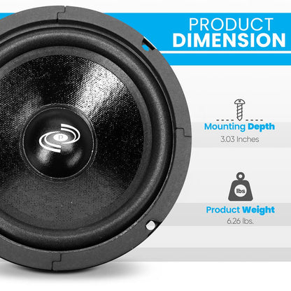 8 Car Midbass Woofer 360W High Power Kapton Voice Coil