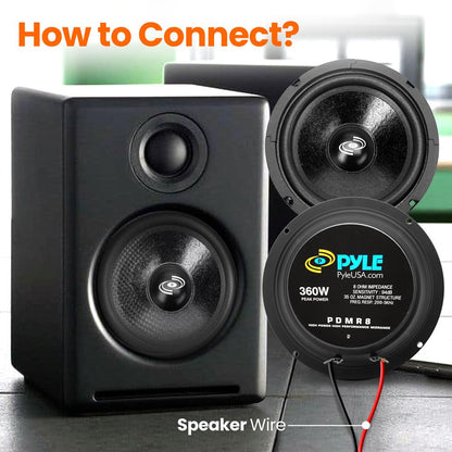 8 Car Midbass Woofer 360W High Power Kapton Voice Coil