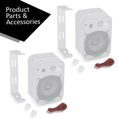 Altavoces impermeables para interior/exterior 200W Woofer de aluminio blanco