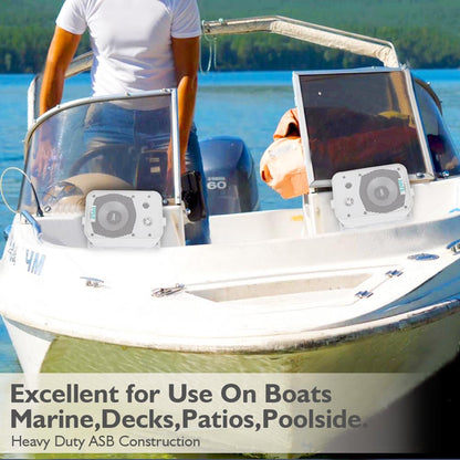 Altavoces impermeables para interior/exterior 200W Woofer de aluminio blanco