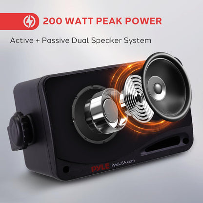 Altavoces Bluetooth Impermeables para Exteriores - Sistema de 3 Vías de 200W Resistente a la Intemperie