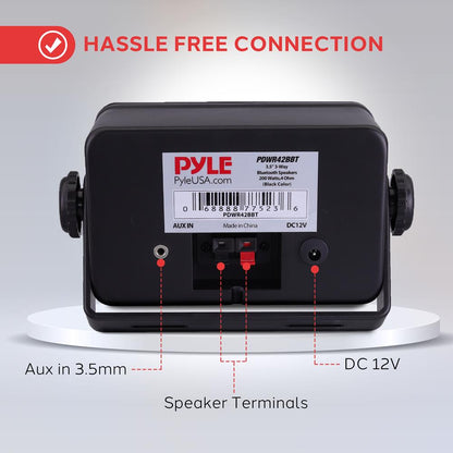 Altavoces Bluetooth Impermeables para Exteriores - Sistema de 3 Vías de 200W Resistente a la Intemperie