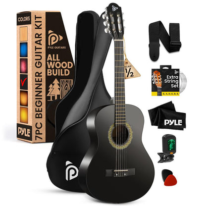 Beginner Acoustic Guitar Kit 1/2 Size All Wood 34 Matte Finish