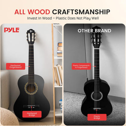 Beginner Acoustic Guitar Kit 1/2 Size All Wood 34 Matte Finish