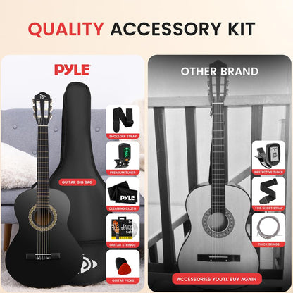 Beginner Acoustic Guitar Kit 1/2 Size All Wood 34 Matte Finish