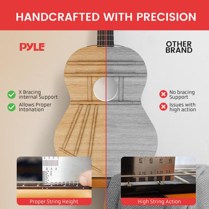 Kit de guitarra acústica para principiantes, 34, Sunburst, de madera, para niños/adultos