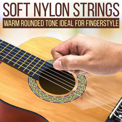 Beginner Acoustic Guitar Kit 1/2 Size All Wood Natural Ash 34