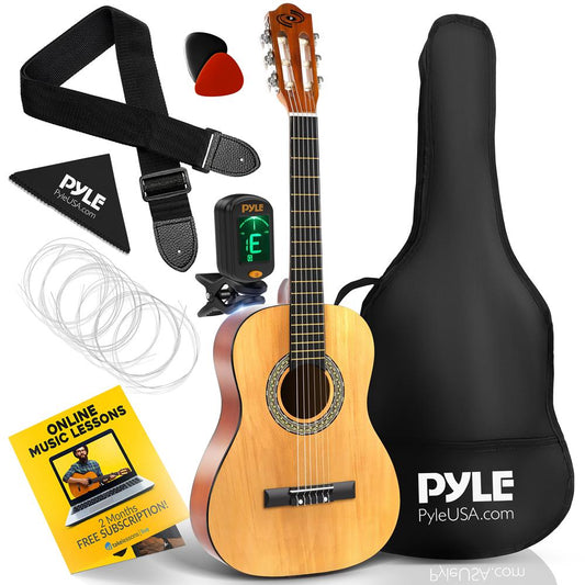 Beginner Acoustic Guitar Kit 1/2 Size All Wood Natural Ash 34