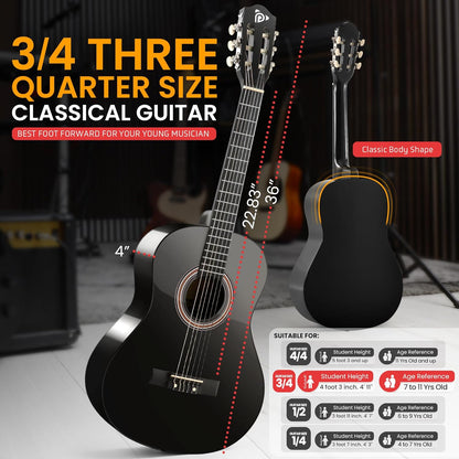 Classical Style 3/4 Scale Guitar Kit