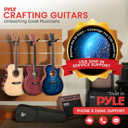 Beginner Acoustic Guitar Kit 39 Wood Sunburst