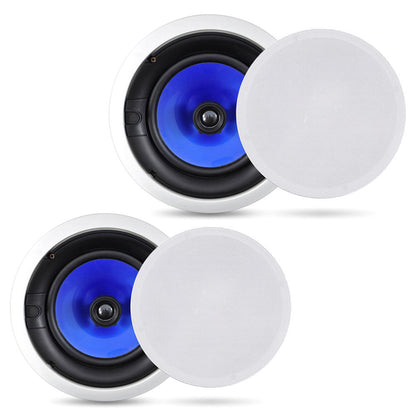 In-Wall Ceiling Speakers 300W Dual 8 Silk Tweeter Adjustable Treble