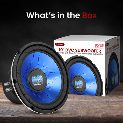 Car Subwoofer 1000W Power Dual Voice Coil Blue Injection Molded Cone
