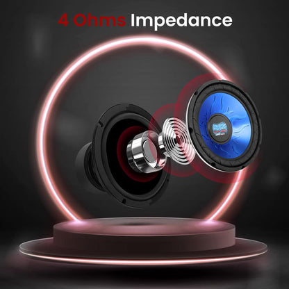 Car Subwoofer 1000W Power Dual Voice Coil Blue Injection Molded Cone
