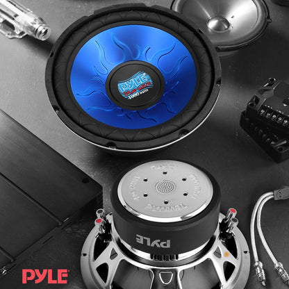 Car Subwoofer 1000W Power Dual Voice Coil Blue Injection Molded Cone