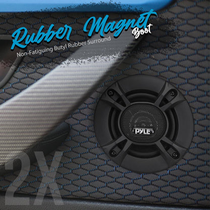 Altavoces coaxiales para coche de 2 vías, 240W, baja distorsión, negros