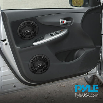 Altavoces coaxiales para coche de 2 vías, 240W, baja distorsión, negros