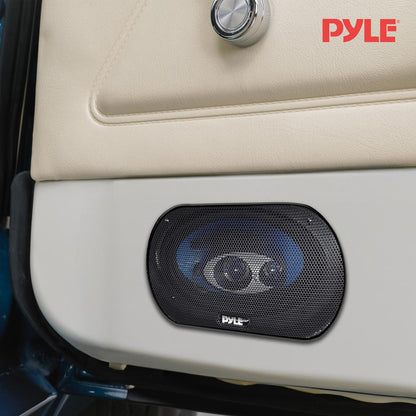 Altavoces de coche triaxiales 4x6 240W con cono azul de caucho butílico