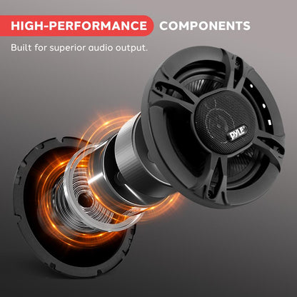 Altavoces triaxiales de 3 vías para coche 300 W Baja distorsión 6.5 pulgadas Par