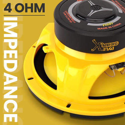 Car Midbass Speaker 400W 8 Poly Woofer Yellow