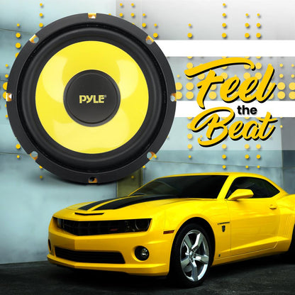 Car Midbass Speaker 400W 8 Poly Woofer Yellow