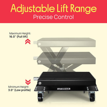 Motorcycle Lift Jack 2200 lbs Capacity Steel Anti-Skid Rubber Portable