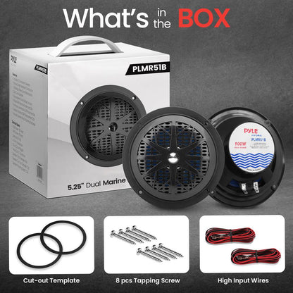 5.25 Marine Component Speakers - PLMR51B