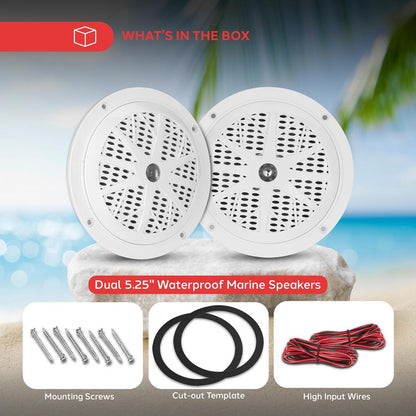 5.25 Marine Component Speakers - PLMR51W