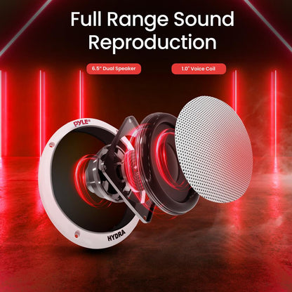 6.5 Inch Marine Component Speakers - PLMR605W
