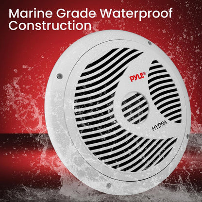 6.5 Altavoces marinos duales impermeables Cono de polipropileno 150W Blanco