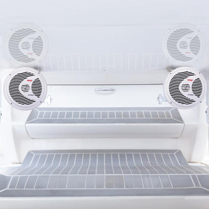 6.5 Altavoces marinos duales impermeables Cono de polipropileno 150W Blanco