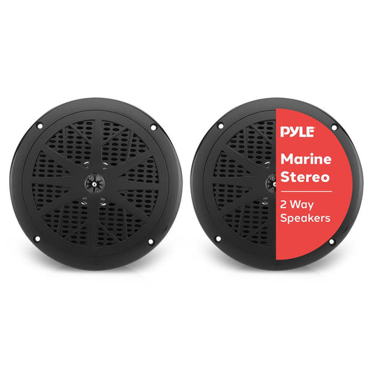 6.5 Dual Marine Speakers Waterproof 120W Polypropylene Cone