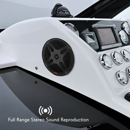 6.5 Marine Speakers 600W Waterproof Coaxial RF Streaming White