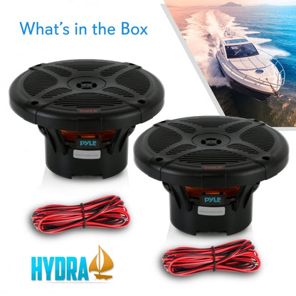 6.5 Marine Speakers 600W Waterproof Coaxial RF Streaming White