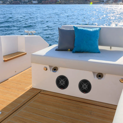 6.5 Marine Speakers 600W Waterproof Coaxial RF Streaming White