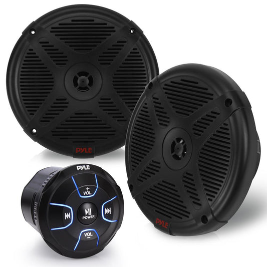 6.5 Marine Speakers Kit Waterproof Bluetooth Control 600W White
