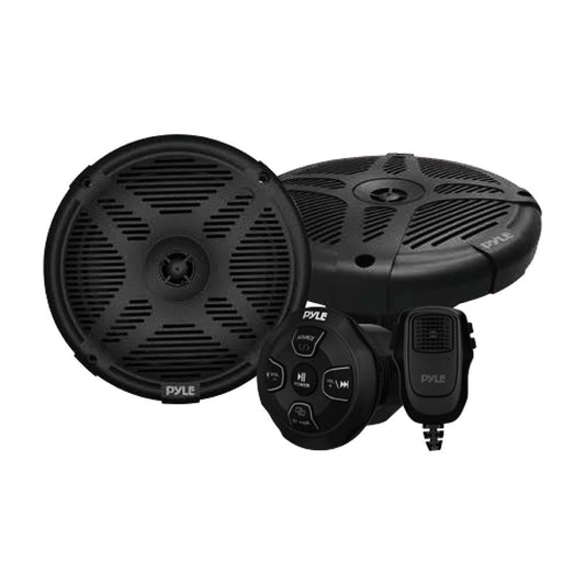 Marine Bluetooth Speaker Kit - Waterproof Wireless Control Microphone