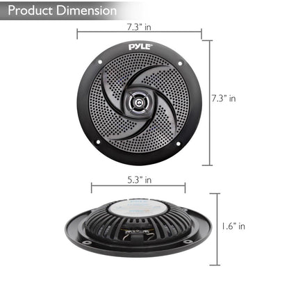 Altavoces náuticos de bajo perfil de 6.5 pulgadas