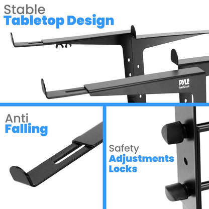 Soporte portátil doble para laptop - Diseño ergonómico ajustable de acero