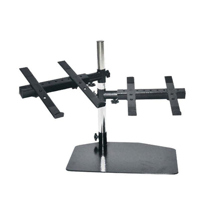 Soporte portátil doble para laptop - Ergonómico ajustable de acero con giro de 360°